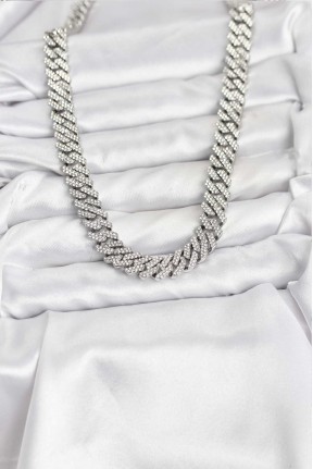 Pirinç Cuba Chain Gurmet Model Kolye