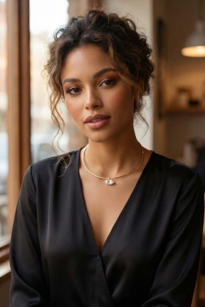 Pirinç Gold Renk Choker Model Zirkon Taşlı Kadın Kolye