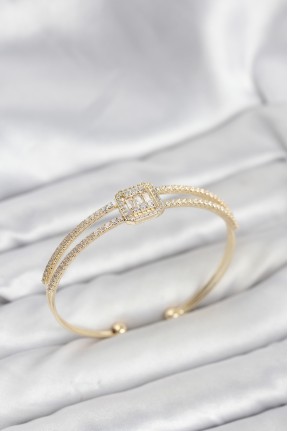 Pirinç Gold Renk Baget Model Kadın Bileklik