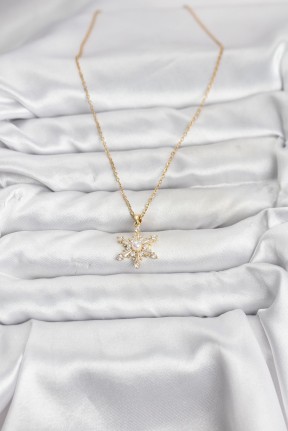 316l çelik Zincir Gold Renk Kar Tanesi Model Zirkon Taşlı Kadın Kolye 316l çelik Zincir Gold Renk Kar Tanesi Model Zirkon Taşlı Kadın Kolye