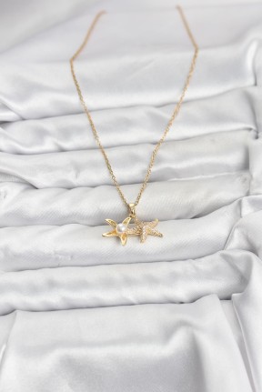 316l çelik Zincir Gold Renk Deniz Yıldızı Model Zirkon Taşlı Kadın Kolye 316l çelik Zincir Gold Renk Deniz Yıldızı Model Zirkon Taşlı Kadın Kolye