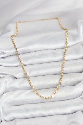 Cm Gold Renk Pirinç Halkalı Model Kadın Kolye Cm Gold Renk Pirinç Halkalı Model Kadın Kolye