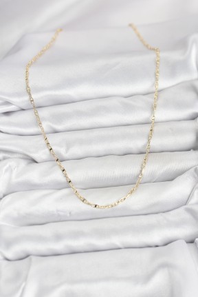 Cm 14k Gold Renk Pirinç Gemi Zinciri Model Kadın Kolye Cm 14k Gold Renk Pirinç Gemi Zinciri Model Kadın Kolye