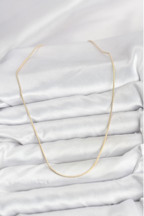 Cm 14k Gold Renk Yılan Zincir Model Kadın Kolye