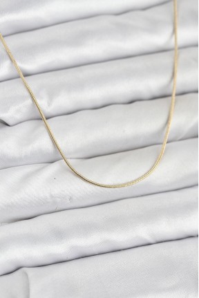 Cm 14k Gold Renk Yılan Zincir Model Kadın Kolye