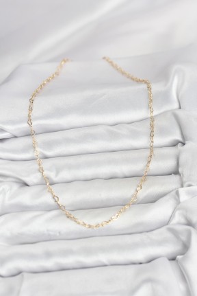 Cm 14k Gold Renk Kalp Zincirli Kadın Kolye Cm 14k Gold Renk Kalp Zincirli Kadın Kolye