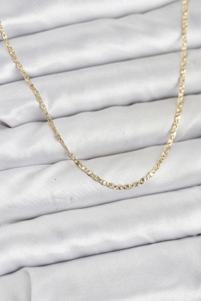 Cm 14k Gold Renk Pirinç Lazer Model 60 Cm Kadın Kolye Cm 14k Gold Renk Pirinç Lazer Model 60 Cm Kadın Kolye