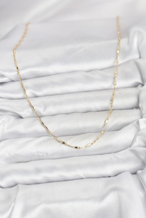 Cm 14k Gold Renk Pirinç Ataç Zincir 60 Cm Kadın Kolye Cm 14k Gold Renk Pirinç Ataç Zincir 60 Cm Kadın Kolye