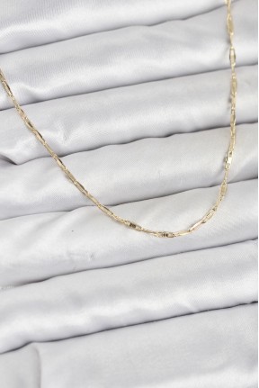 Cm 14k Gold Renk Pirinç Ataç Zincir 60 Cm Kadın Kolye Cm 14k Gold Renk Pirinç Ataç Zincir 60 Cm Kadın Kolye