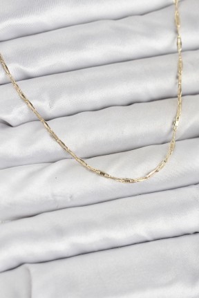 Cm 14k Gold Renk Pirinç Ataç Zincir 60 Cm Kadın Kolye Cm 14k Gold Renk Pirinç Ataç Zincir 60 Cm Kadın Kolye