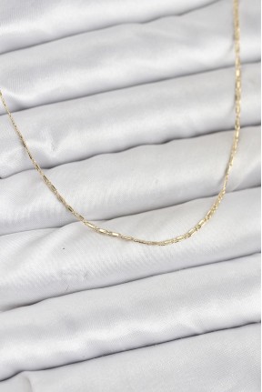 Cm 14k Gold Renk Kesme Model 60 Cm Kadın Kolye