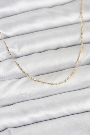 Cm 14k Gold Renk Kesme Model 60 Cm Kadın Kolye Cm 14k Gold Renk Kesme Model 60 Cm Kadın Kolye