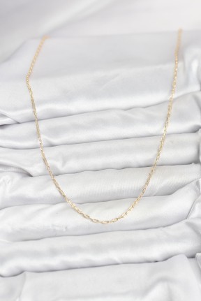 Cm 14k Gold Renk Ataç Zincir Model 60 Cm Kadın Kolye