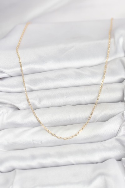 Cm 14k Gold Renk Ataç Zincir Model 60 Cm Kadın Kolye