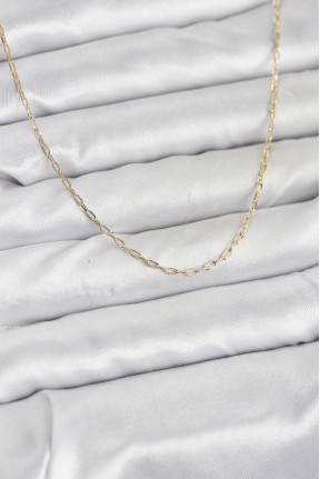 Cm 14k Gold Renk Ataç Zincir Model 60 Cm Kadın Kolye