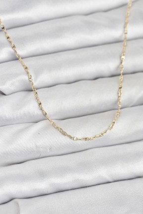 Cm 14k Gold Renk Gemici Zincir Model 60 Cm Kadın Kolye