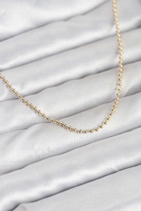 Cm 14k Gold Renk Top Zincirli Model 60 Cm Kadın Kolye Cm 14k Gold Renk Top Zincirli Model 60 Cm Kadın Kolye