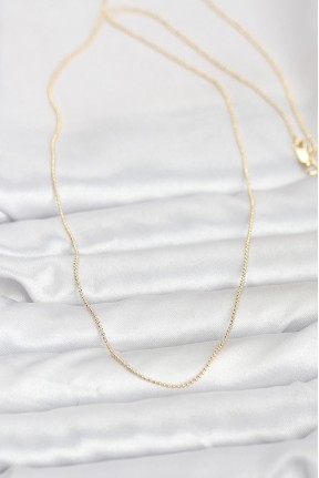 Cm 14k Gold Renk İnce Top Zincirli 60 Cm Kadın Kolye Cm 14k Gold Renk İnce Top Zincirli 60 Cm Kadın Kolye