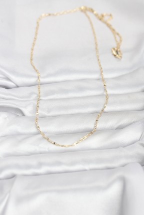 Cm 14k Gold Renk Gemici Zincir Model 60 Cm Kadın Kolye