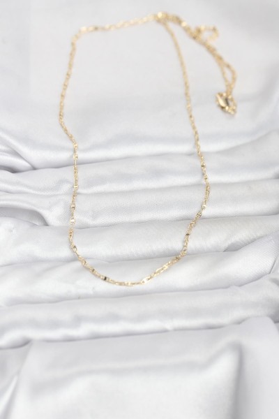 Cm 14k Gold Renk Gemici Zincir Model 60 Cm Kadın Kolye