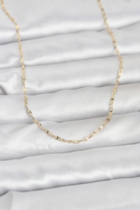 Cm 14k Gold Renk Gemici Zincir Model 60 Cm Kadın Kolye