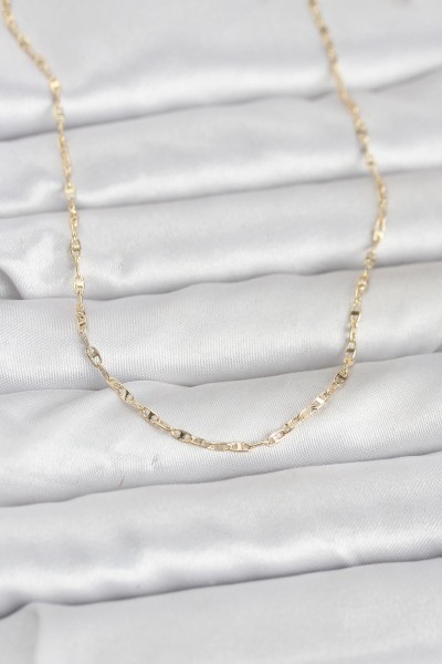 Cm 14k Gold Renk Gemici Zincir Model 60 Cm Kadın Kolye