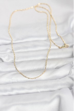 Cm 14k Gold Renk Parçalı Topçuk Model 60 Cm Kadın Kolye