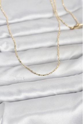 Cm 14k Gold Renk Parçalı Topçuk Model 60 Cm Kadın Kolye