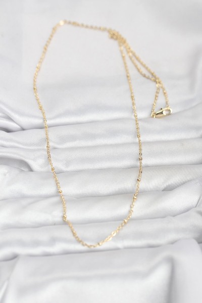 Cm 14k Gold Renk Burgu Model 60 Cm Kadın Kolye Cm 14k Gold Renk Burgu Model 60 Cm Kadın Kolye