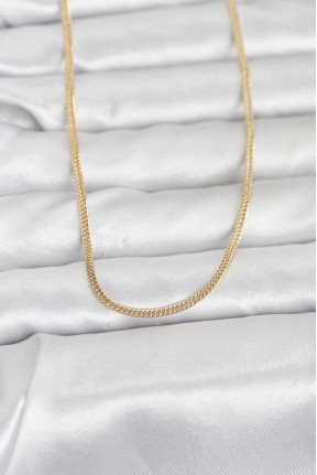 Cm 14k Gold Renk Dolgun Zincir Model 60 Cm Kadın Kolye