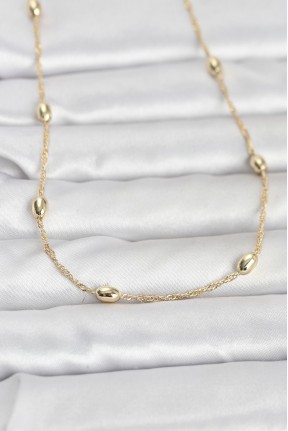 Cm 14k Gold Renk Topçuklu Burgu Zincir Model 60 Cm Kadın Kolye Cm 14k Gold Renk Topçuklu Burgu Zincir Model 60 Cm Kadın Kolye