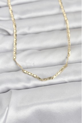 Cm 14k Gold Renk Gemici Zincir Model 60 Cm Kadın Kolye