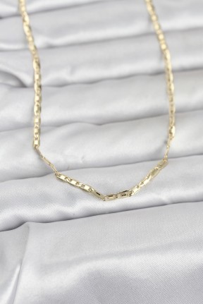Cm 14k Gold Renk Gemici Zincir Model 60 Cm Kadın Kolye