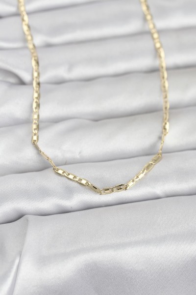 Cm 14k Gold Renk Gemici Zincir Model 60 Cm Kadın Kolye