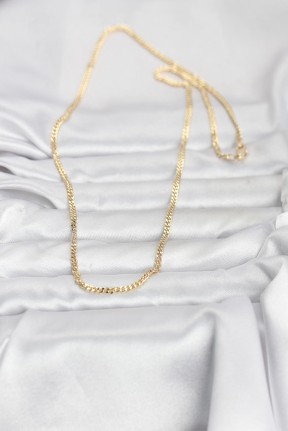 Cm 14k Gold Renk 60 Cm Zincir Kadın Kolye