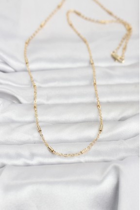 Cm 14k Gold Renk Bar Zincir Model 60 Cm Kadın Kolye Cm 14k Gold Renk Bar Zincir Model 60 Cm Kadın Kolye