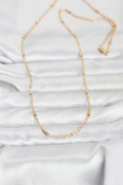 Cm 14k Gold Renk Bar Zincir Model 60 Cm Kadın Kolye Cm 14k Gold Renk Bar Zincir Model 60 Cm Kadın Kolye