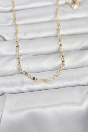 Cm 14k Gold Renk Lazerli Gemici Zincir Model 60 Cm Kadın Kolye Cm 14k Gold Renk Lazerli Gemici Zincir Model 60 Cm Kadın Kolye