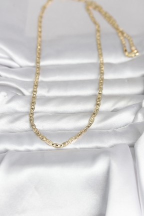 Cm 14k Gold Renk Lazer Kesim Zincirli Model 60 Cm Kadın Kolye Cm 14k Gold Renk Lazer Kesim Zincirli Model 60 Cm Kadın Kolye