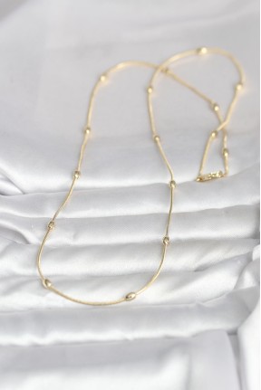 Cm 14k Gold Renk Yılan Zincirli Damla Topçuk Model 60 Cm Kadın Kolye Cm 14k Gold Renk Yılan Zincirli Damla Topçuk Model 60 Cm Kadın Kolye