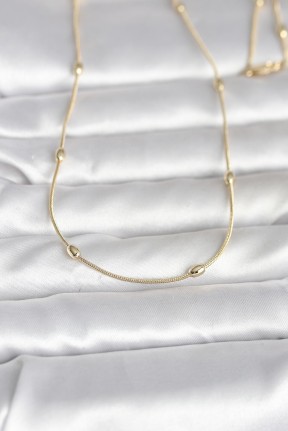 Cm 14k Gold Renk Yılan Zincirli Damla Topçuk Model 60 Cm Kadın Kolye Cm 14k Gold Renk Yılan Zincirli Damla Topçuk Model 60 Cm Kadın Kolye