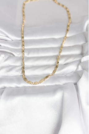 Cm 14k Gold Renk Lazer Model 45 Cm Kadın Kolye