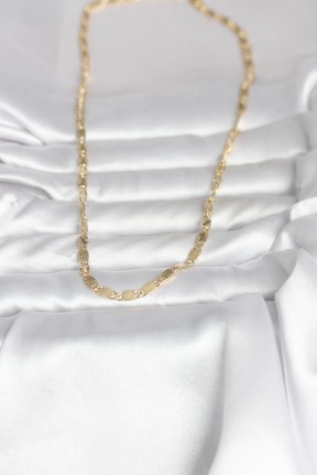 Cm 14k Gold Renk Lazer Model 45 Cm Kadın Kolye Cm 14k Gold Renk Lazer Model 45 Cm Kadın Kolye