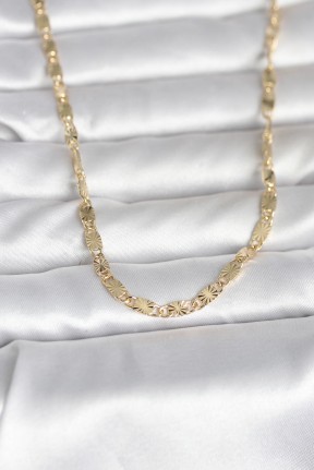 Cm 14k Gold Renk Lazer Model 45 Cm Kadın Kolye Cm 14k Gold Renk Lazer Model 45 Cm Kadın Kolye