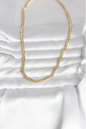 Cm 14k Gold Renk Zincir Model 45 Cm Kadın Kolye