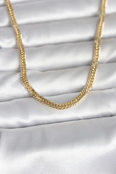 Cm 14k Gold Renk Zincir Model 45 Cm Kadın Kolye