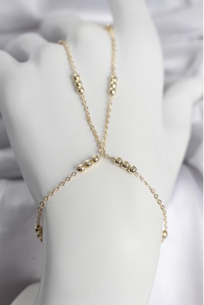 316l çelik Top Zincirli Gold Renk Kadın şahmeran