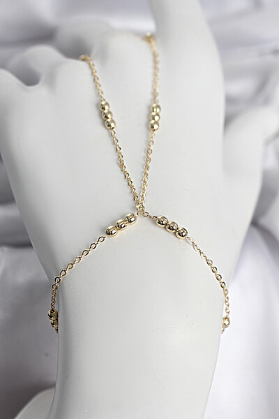 316l çelik Top Zincirli Gold Renk Kadın şahmeran