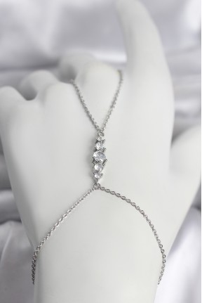 Pirinç Gümüş Renk Zirkon Taşlı Kadın şahmeran Pirinç Gümüş Renk Zirkon Taşlı Kadın şahmeran