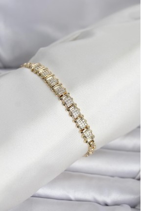Xuping Model Zirkon Taşlı Gold Renk Kadın Bileklik